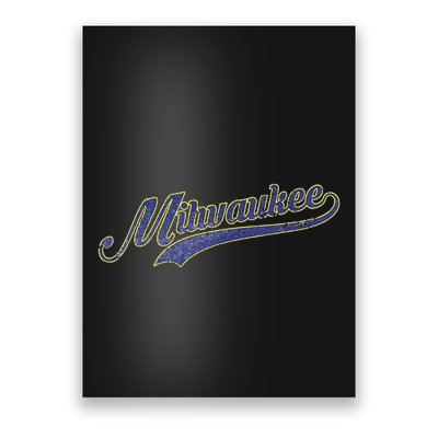 Vintage Milwaukee Baseball Poster