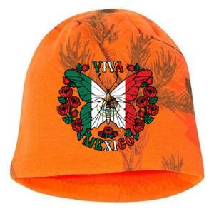 Viva Mexico Butterfly Rose Mexican Independence Kati - Camo Knit Beanie