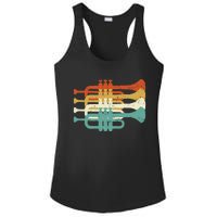 Vintage Marching Band Trumpet Player Retro Design Trumpeter Ladies PosiCharge Competitor Racerback Tank