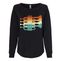 Vintage Marching Band Trumpet Player Retro Design Trumpeter Womens California Wash Sweatshirt