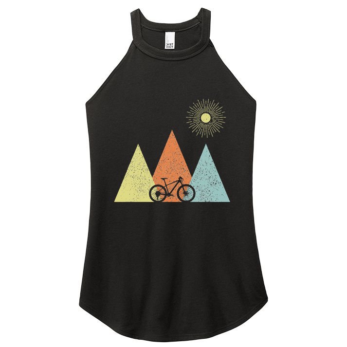 Vintage Mountain Bike Mtb Bicycle Cycling Cyclist Biker Women's Perfect Tri Rocker Tank