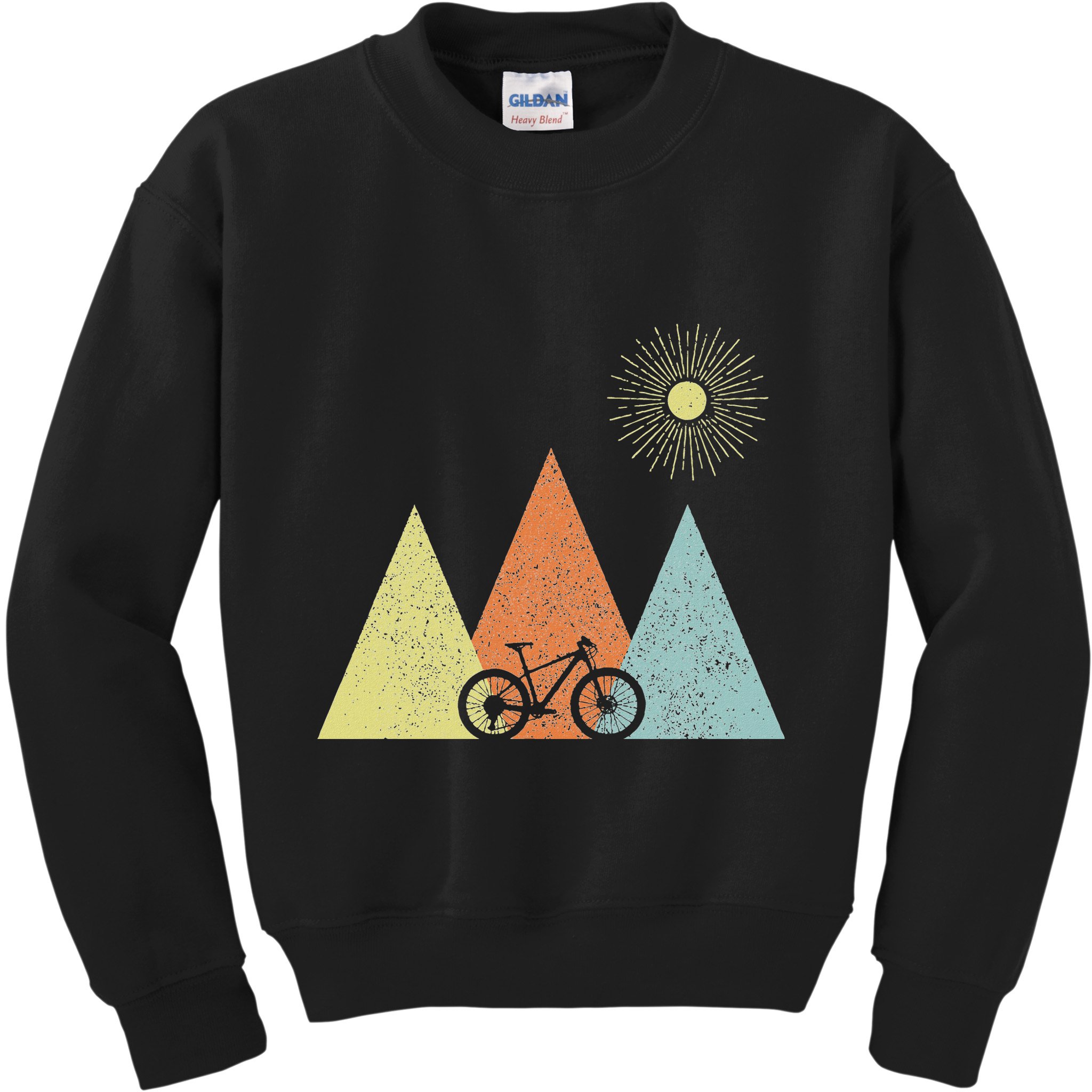 Vintage Mountain Bike Mtb Bicycle Cycling Cyclist Biker Kids Sweatshirt