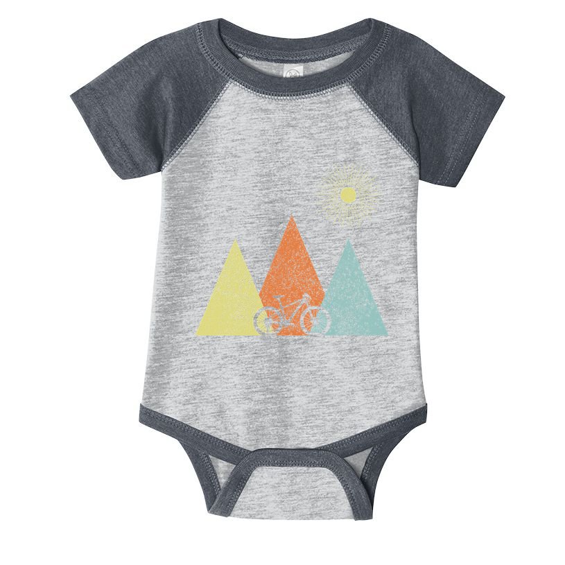 Vintage Mountain Bike Mtb Bicycle Cycling Cyclist Biker Infant Baby Jersey Bodysuit