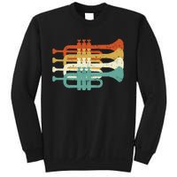 Vintage Marching Band Trumpet Player Retro Design Trumpeter Sweatshirt