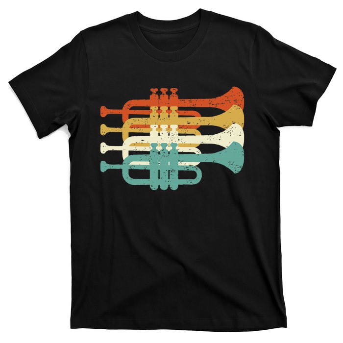 Vintage Marching Band Trumpet Player Retro Design Trumpeter T-Shirt