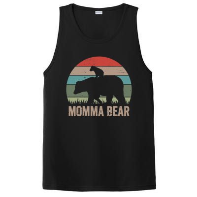 Vintage Momma Bear Funny Mothers Day PosiCharge Competitor Tank