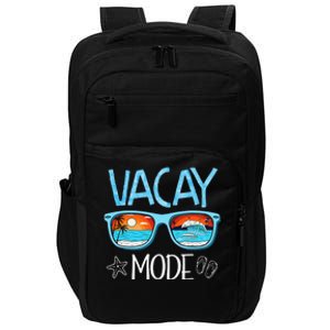 Vacay Mode Beach Vacation Summer Cruise Getaway Holiday Impact Tech Backpack