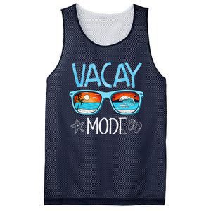 Vacay Mode Beach Vacation Summer Cruise Getaway Holiday Mesh Reversible Basketball Jersey Tank