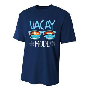 Vacay Mode Beach Vacation Summer Cruise Getaway Holiday Performance Sprint T-Shirt