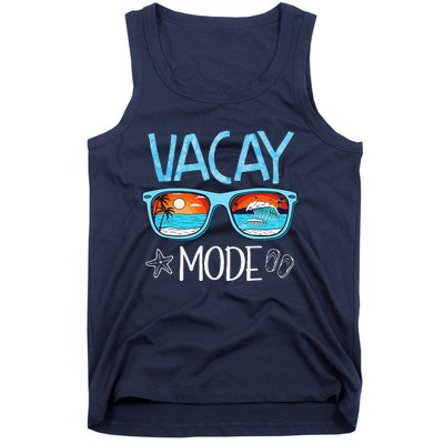 Vacay Mode Beach Vacation Summer Cruise Getaway Holiday Tank Top