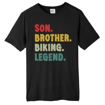 Vintage Mountain Biking Cycling Gift For Him Brother And Son Gift Tall Fusion ChromaSoft Performance T-Shirt