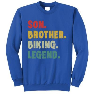 Vintage Mountain Biking Cycling Gift For Him Brother And Son Gift Sweatshirt