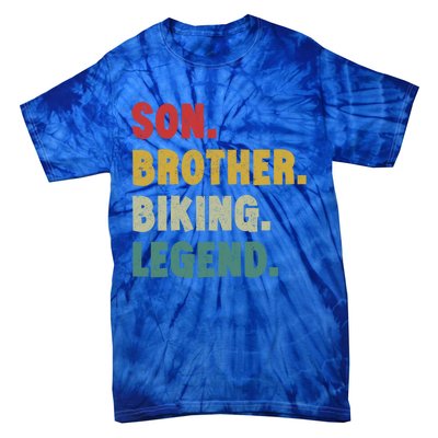 Vintage Mountain Biking Cycling Gift For Him Brother And Son Gift Tie-Dye T-Shirt