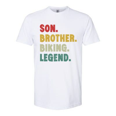 Vintage Mountain Biking Cycling Gift For Him Brother And Son Gift Softstyle® CVC T-Shirt