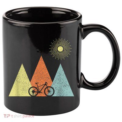 Vintage Mountain Bike MTB Bicycle Cycling Cyclist Biker Gift 11oz C Handle Ceramic Mug