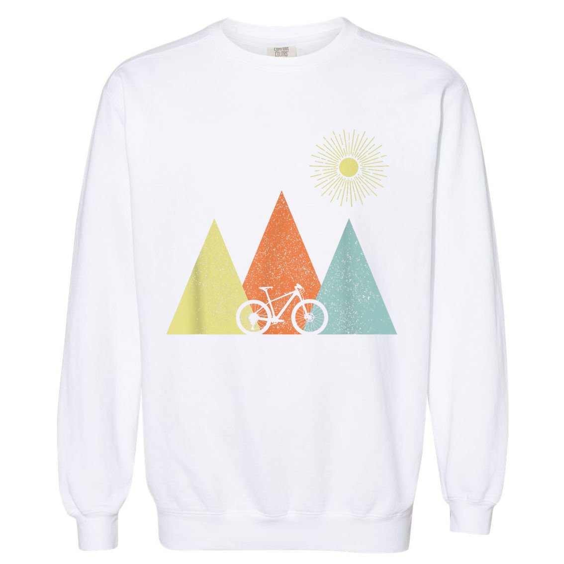 Vintage Mountain Bike MTB Bicycle Cycling Cyclist Biker Gift Garment-Dyed Sweatshirt