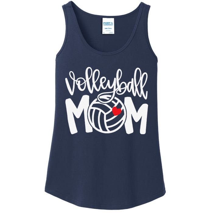 Volleyball Mom Cute Mom Life Volleyball Game Day Cheer Mom Ladies Essential Tank