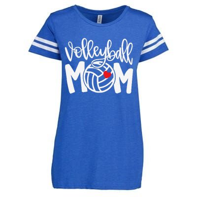 Volleyball Mom Cute Mom Life Volleyball Game Day Cheer Mom Enza Ladies Jersey Football T-Shirt