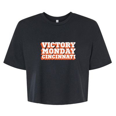 Victory Monday Cincinnati Bella+Canvas Jersey Crop Tee