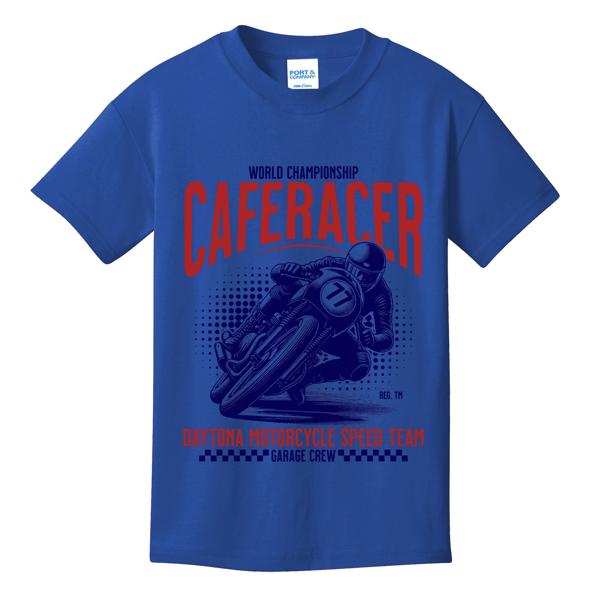 Vintage Motorcycle Caferacer Classic Gift Kids T-Shirt