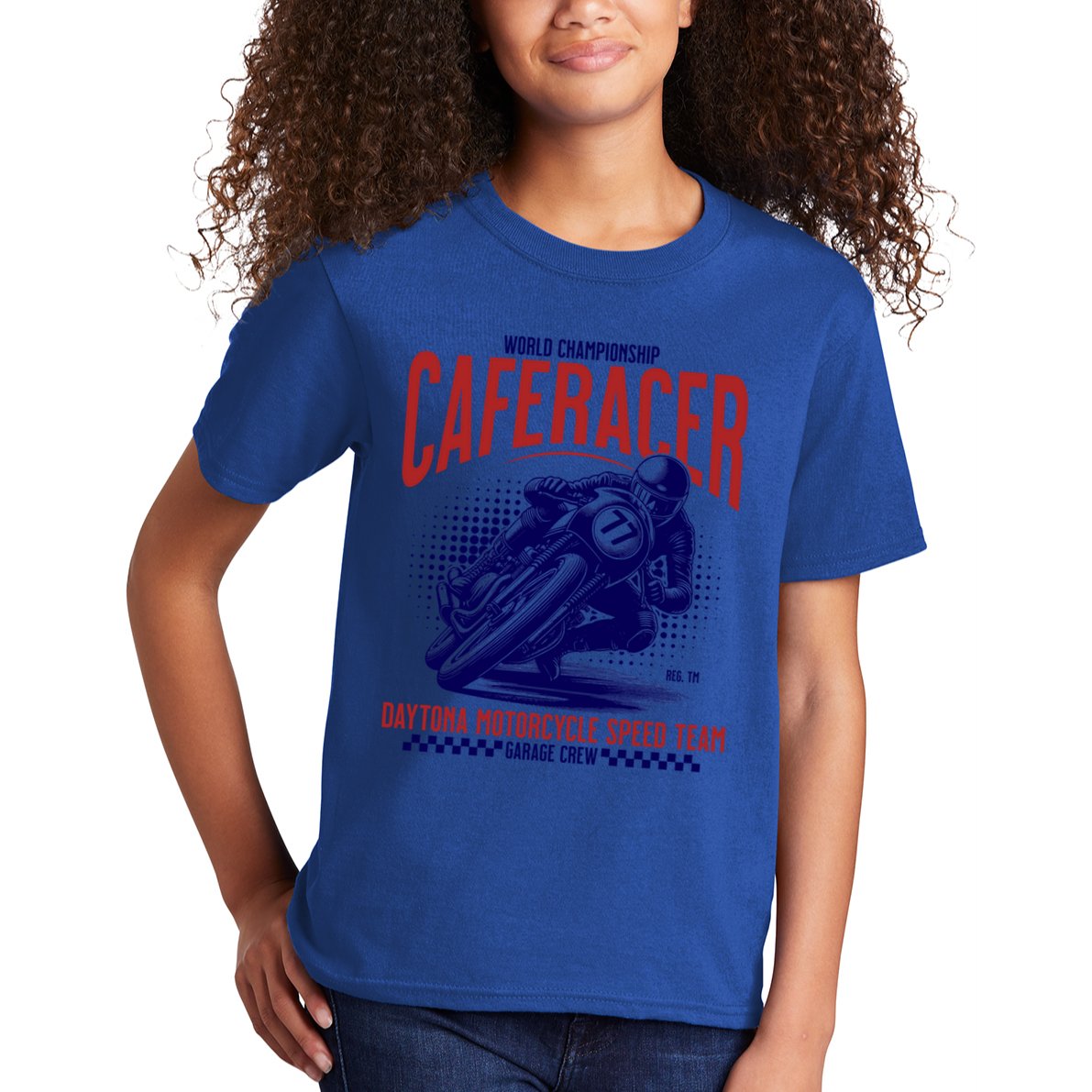 Vintage Motorcycle Caferacer Classic Gift Kids T-Shirt