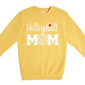 Volleyball Mom Cute Mom Life Volleyball Game Day Cheer Mom Gift Premium Crewneck Sweatshirt