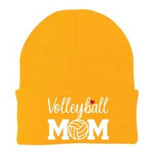 Volleyball Mom Cute Mom Life Volleyball Game Day Cheer Mom Gift Knit Cap Winter Beanie