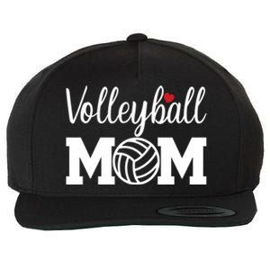 Volleyball Mom Cute Mom Life Volleyball Game Day Cheer Mom Gift Wool Snapback Cap