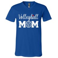 Volleyball Mom Cute Mom Life Volleyball Game Day Cheer Mom Gift V-Neck T-Shirt