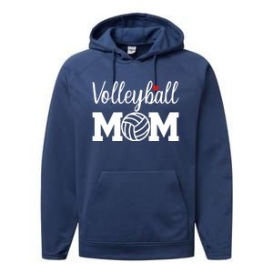 Volleyball Mom Cute Mom Life Volleyball Game Day Cheer Mom Gift Performance Fleece Hoodie