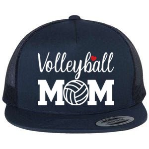 Volleyball Mom Cute Mom Life Volleyball Game Day Cheer Mom Gift Flat Bill Trucker Hat