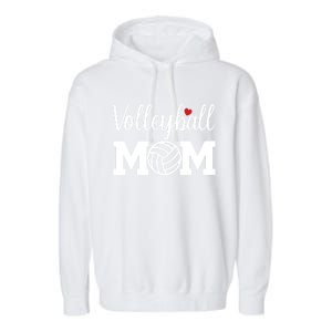 Volleyball Mom Cute Mom Life Volleyball Game Day Cheer Mom Gift Garment-Dyed Fleece Hoodie