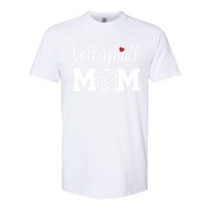 Volleyball Mom Cute Mom Life Volleyball Game Day Cheer Mom Gift Softstyle CVC T-Shirt