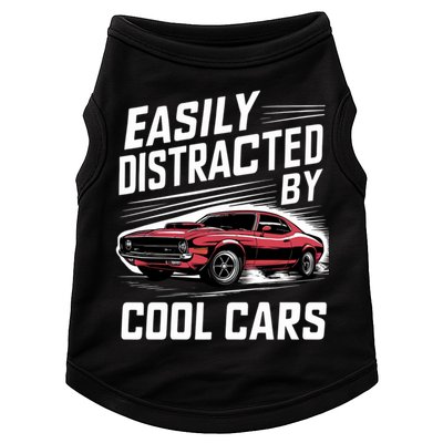 Vintage Muscle Car Easily Distracted By Cool Cars Great Gift Doggie Tank