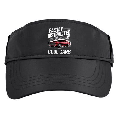 Vintage Muscle Car Easily Distracted By Cool Cars Great Gift Adult Drive Performance Visor