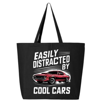 Vintage Muscle Car Easily Distracted By Cool Cars Great Gift 25L Jumbo Tote