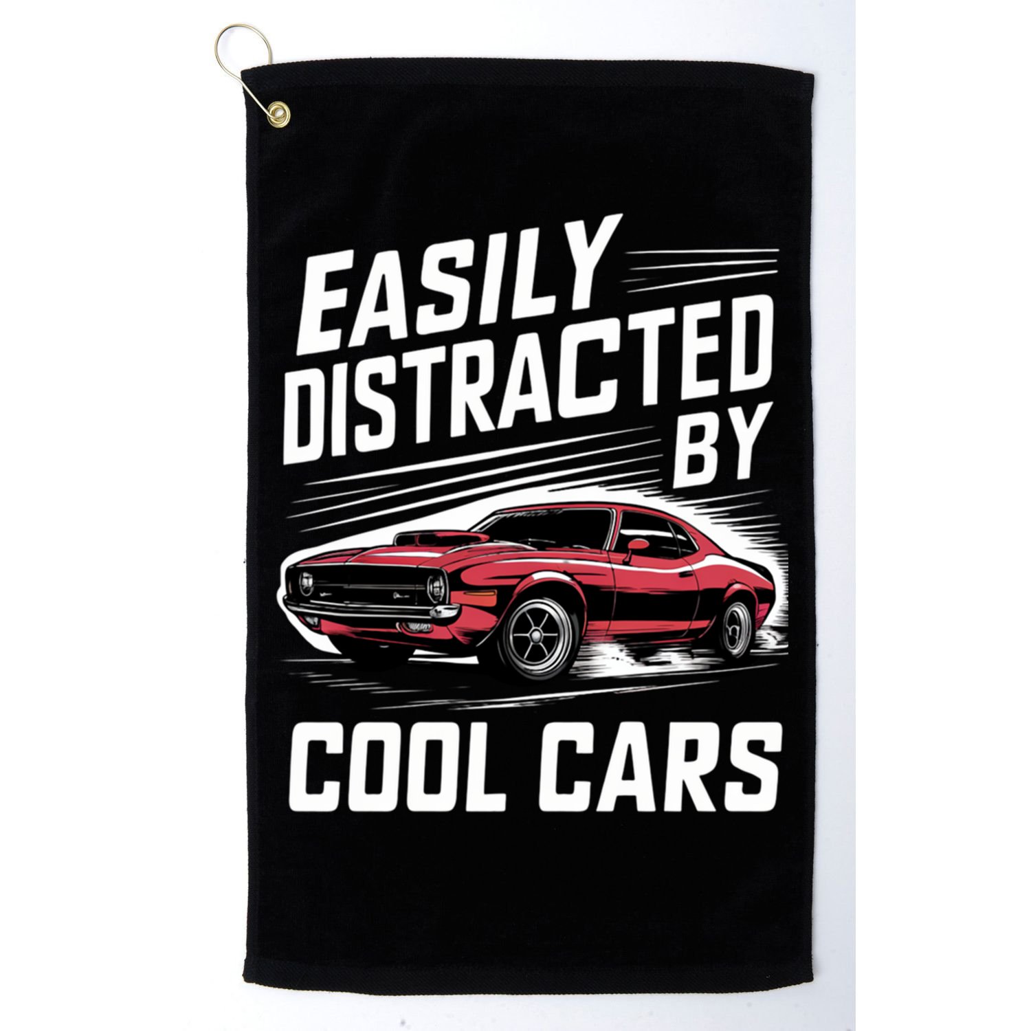 Vintage Muscle Car Easily Distracted By Cool Cars Great Gift Golf Towel