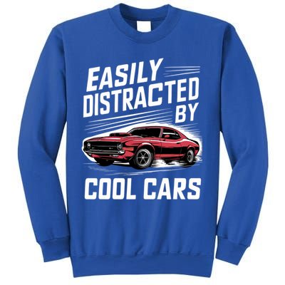 Vintage Muscle Car Easily Distracted By Cool Cars Great Gift Sweatshirt