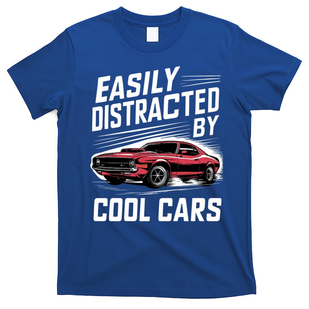 Vintage Muscle Car Easily Distracted By Cool Cars Great Gift T-Shirt
