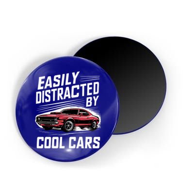 Vintage Muscle Car Easily Distracted By Cool Cars Great Gift Magnet