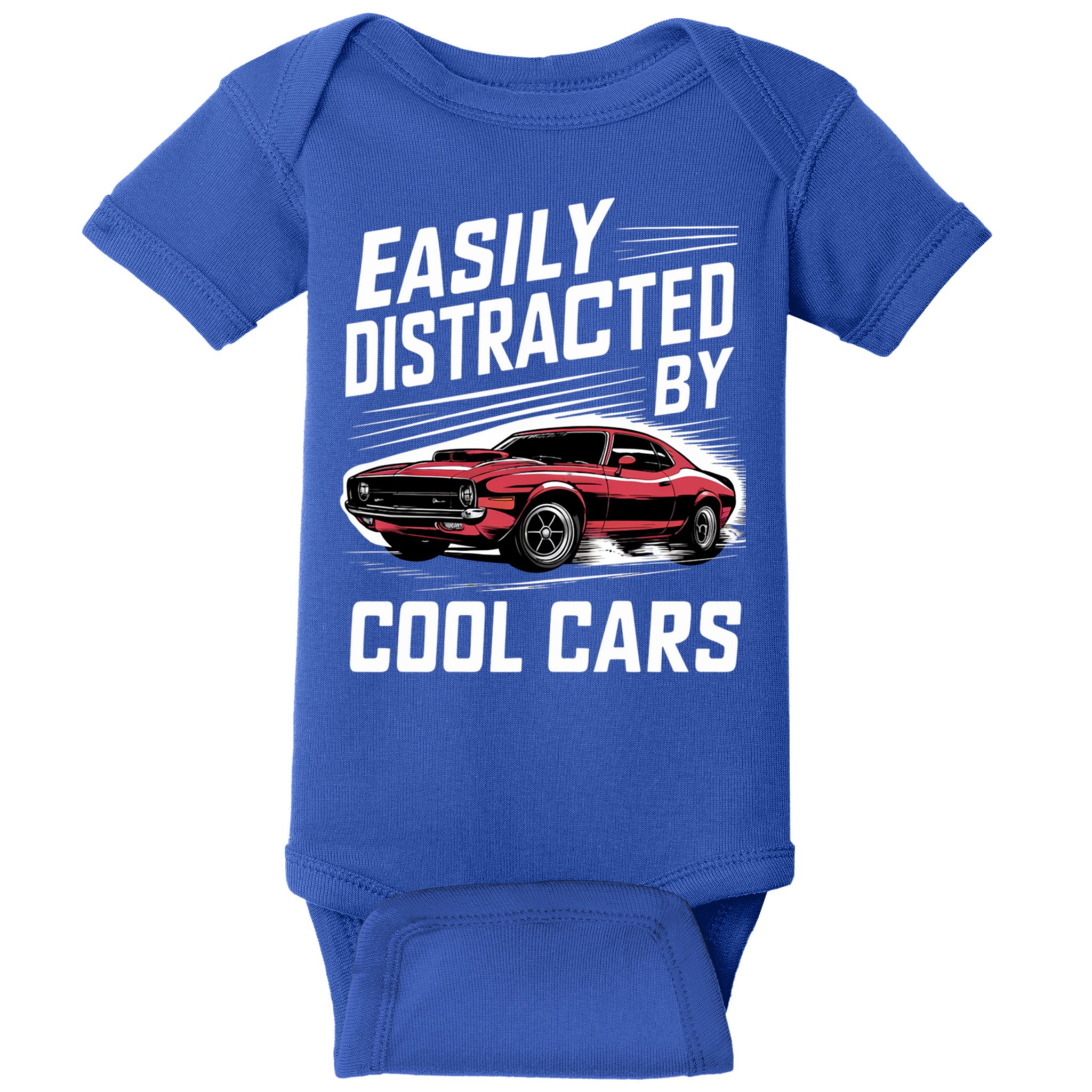 Vintage Muscle Car Easily Distracted By Cool Cars Great Gift Baby Bodysuit