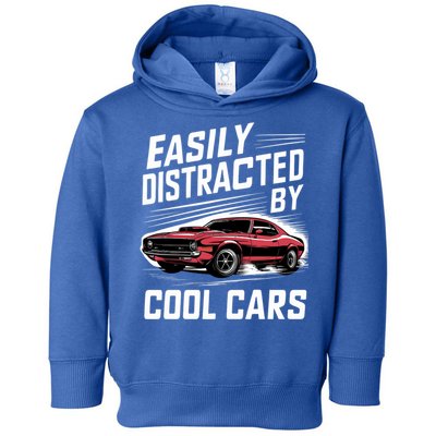 Vintage Muscle Car Easily Distracted By Cool Cars Great Gift Toddler Hoodie