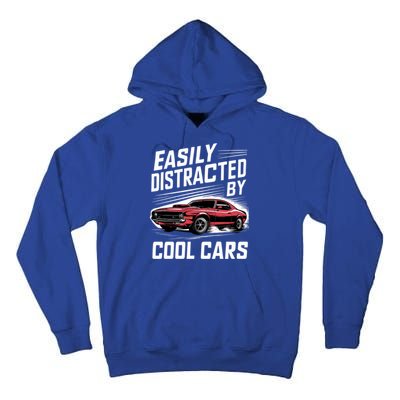 Vintage Muscle Car Easily Distracted By Cool Cars Great Gift Tall Hoodie