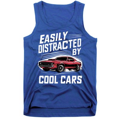 Vintage Muscle Car Easily Distracted By Cool Cars Great Gift Tank Top
