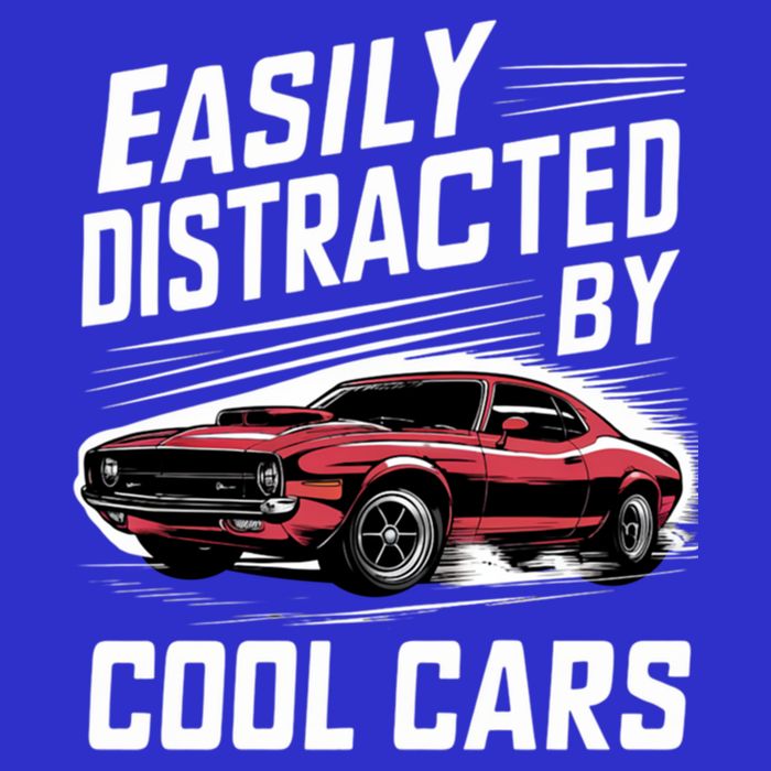 Vintage Muscle Car Easily Distracted By Cool Cars Great Gift Kids T-Shirt