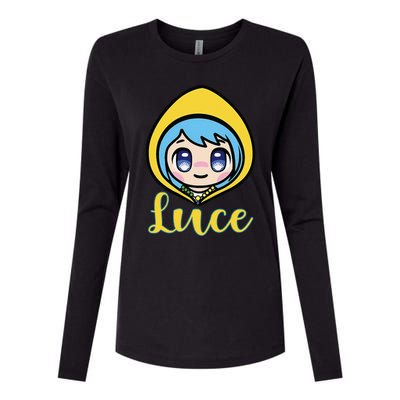 VaticanS Mascot Character Cute Anime Girl Luce Womens Cotton Relaxed Long Sleeve T-Shirt