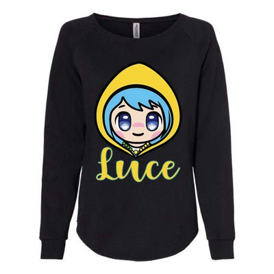 VaticanS Mascot Character Cute Anime Girl Luce Womens California Wash Sweatshirt