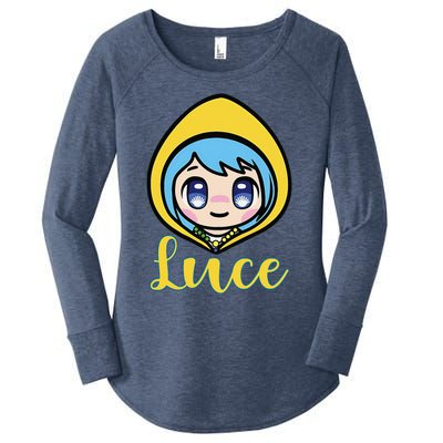 VaticanS Mascot Character Cute Anime Girl Luce Women's Perfect Tri Tunic Long Sleeve Shirt