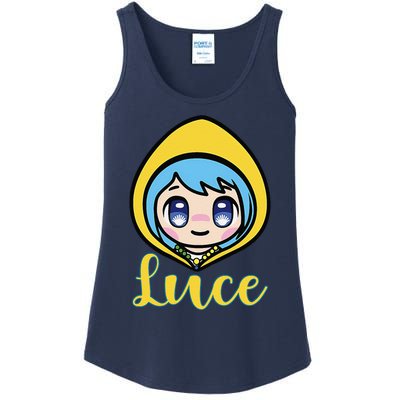 VaticanS Mascot Character Cute Anime Girl Luce Ladies Essential Tank