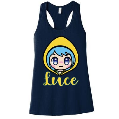 VaticanS Mascot Character Cute Anime Girl Luce Women's Racerback Tank